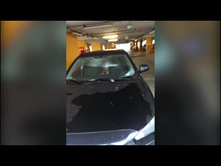 fucked peeping husband films how his wife is fucked in the car in the parking lot
